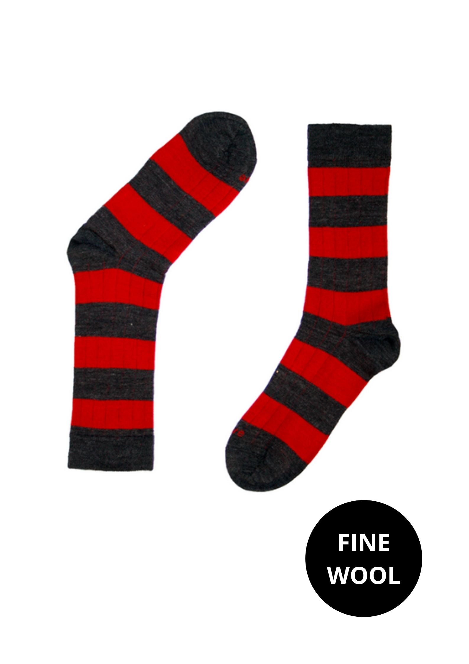 RUGBY ROJO-GRIS LANA