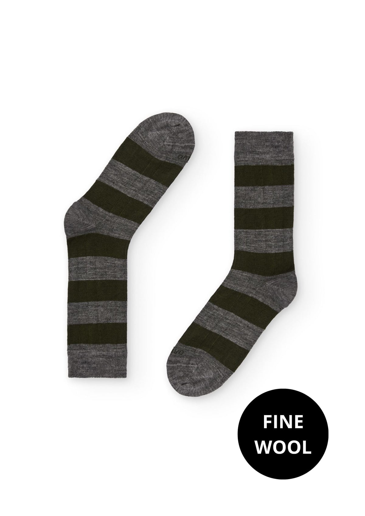 RUGBY GRIS MELANGE - VERDE LANA