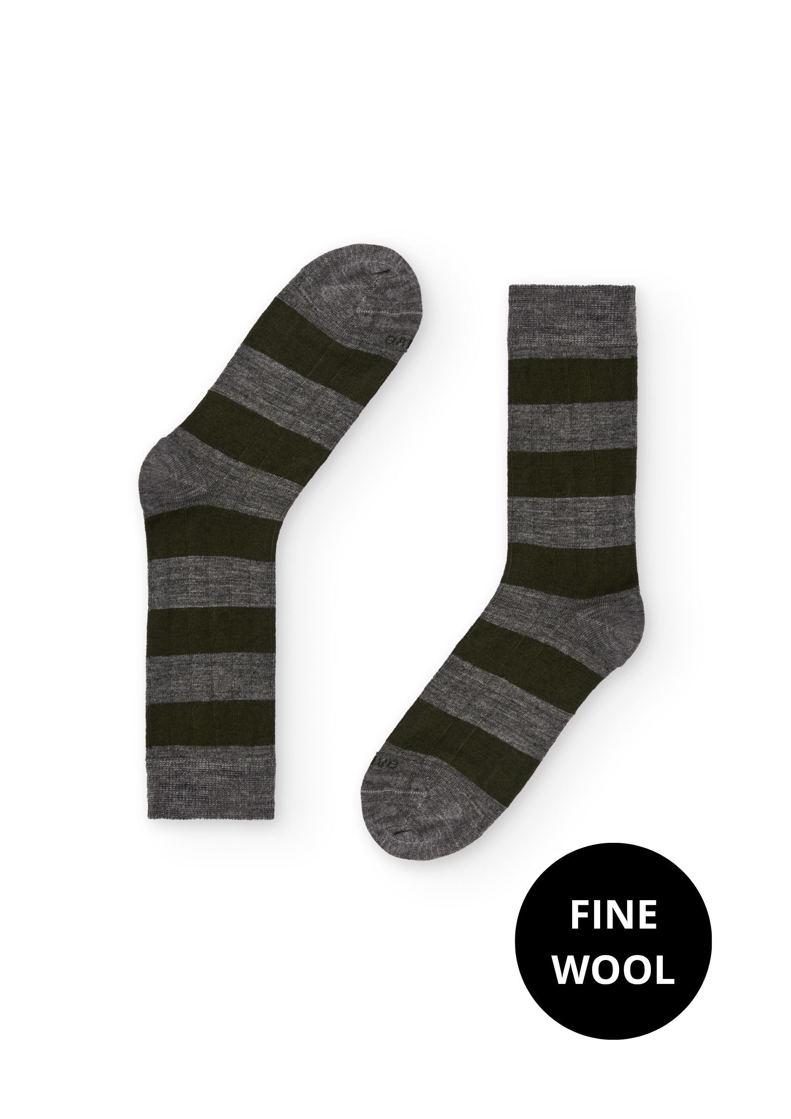 RUGBY GRIS MELANGE - VERDE LANA
