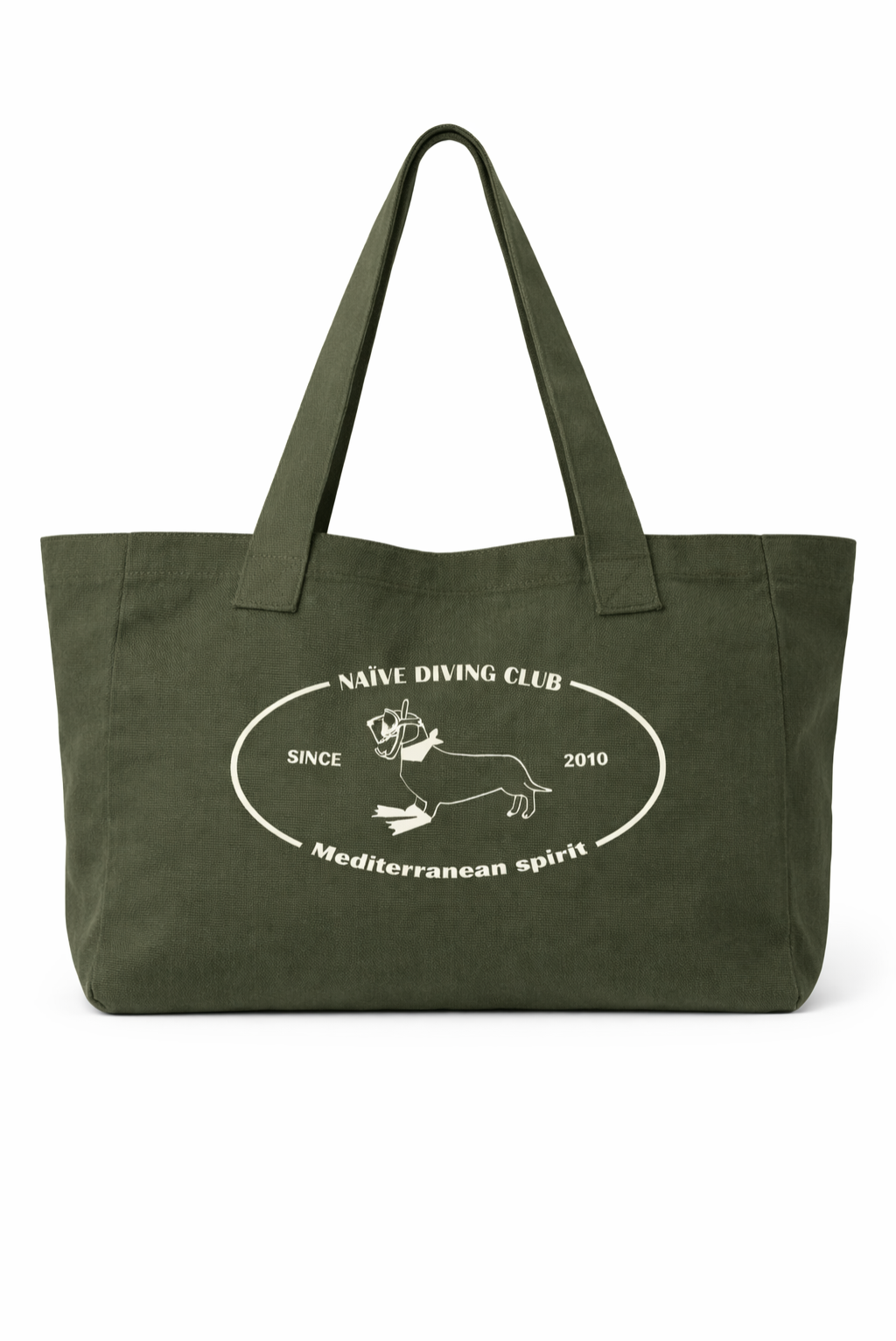 BOLSA DE PLAYA VERDE CAQUI