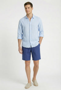 CAMISA LINO AZUL CIELO