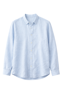 CAMISA LINO AZUL CIELO