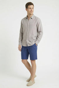 CAMISA LINO GRIS CLARO