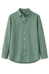 CAMISA LINO VERDE CLARO
