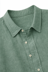 CAMISA LINO VERDE CLARO