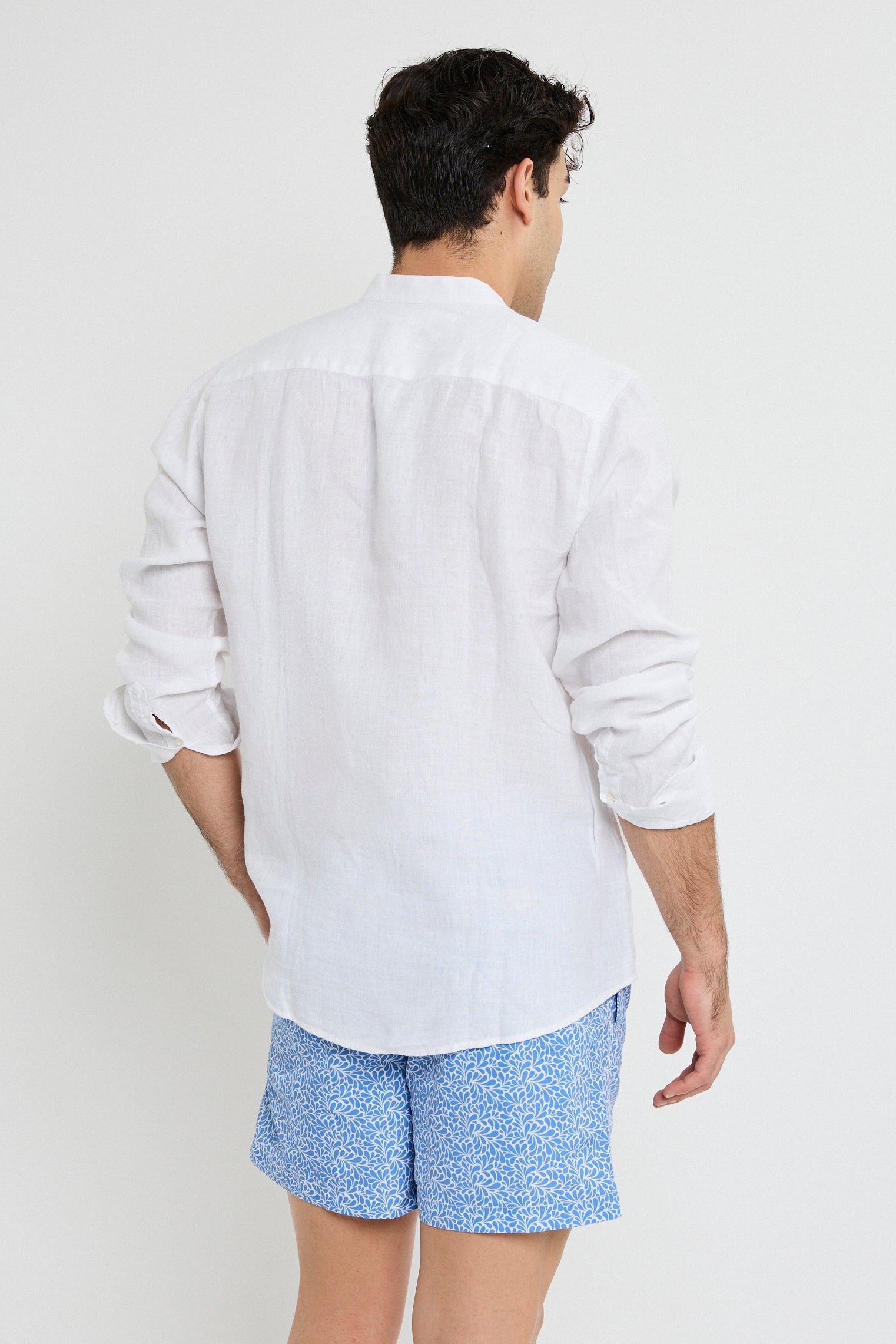 CAMISA LINO BLANCA MAO