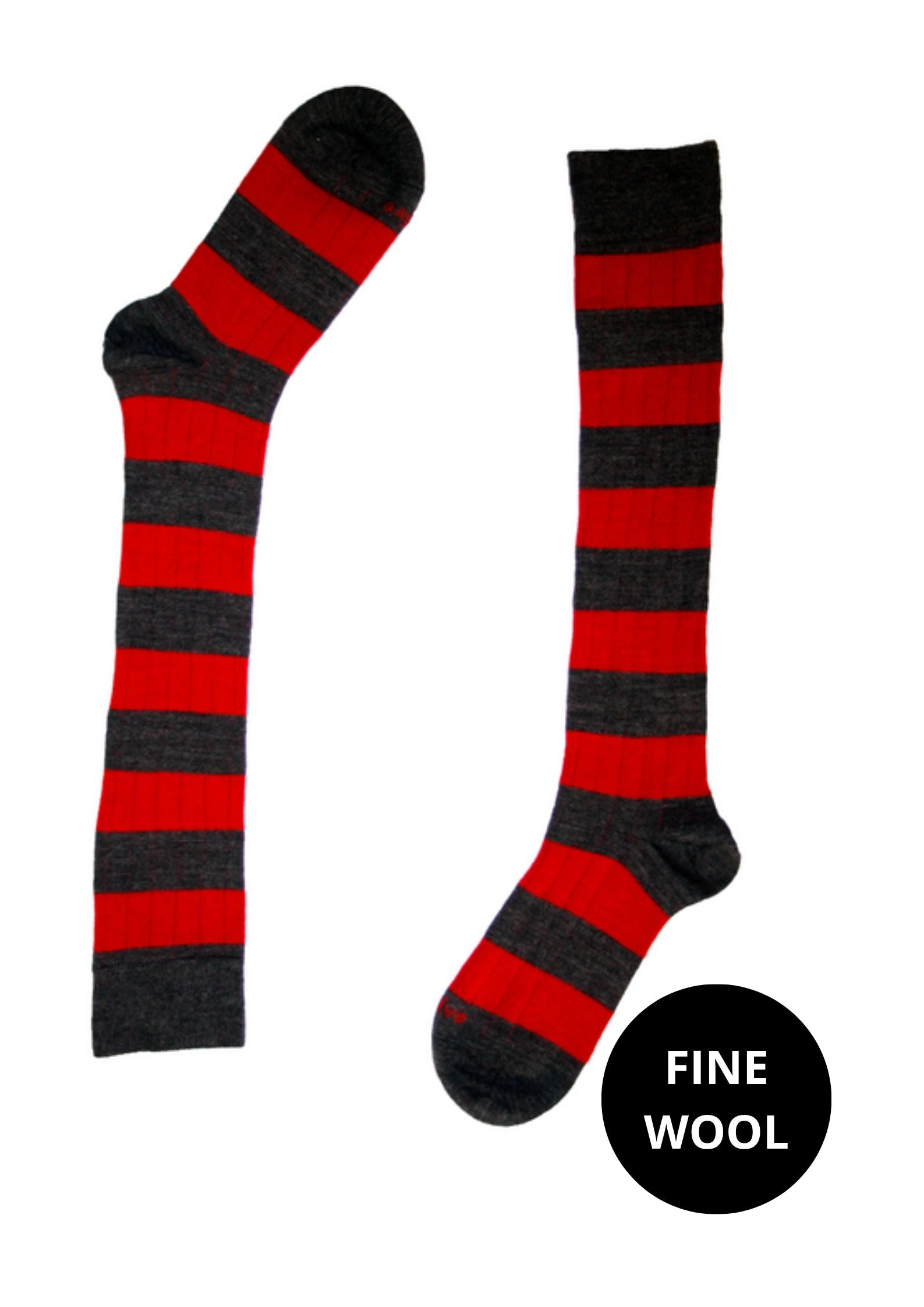 RUGBY ROJO-GRIS LANA