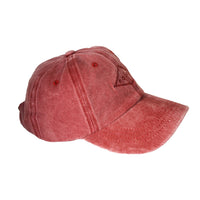BURGUNDY WASHED CAP