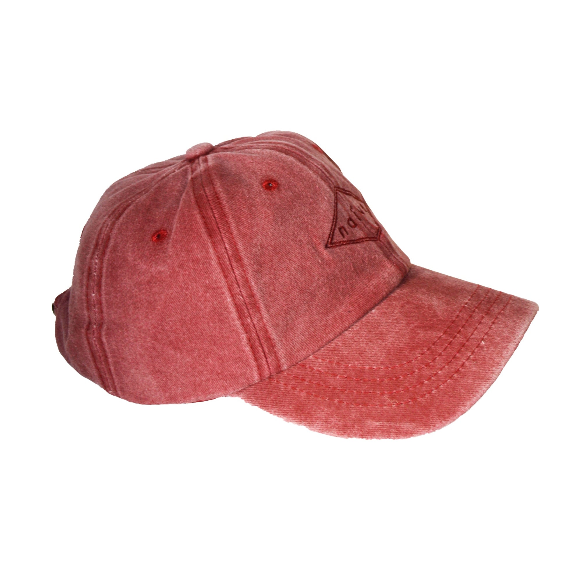 BURGUNDY WASHED CAP
