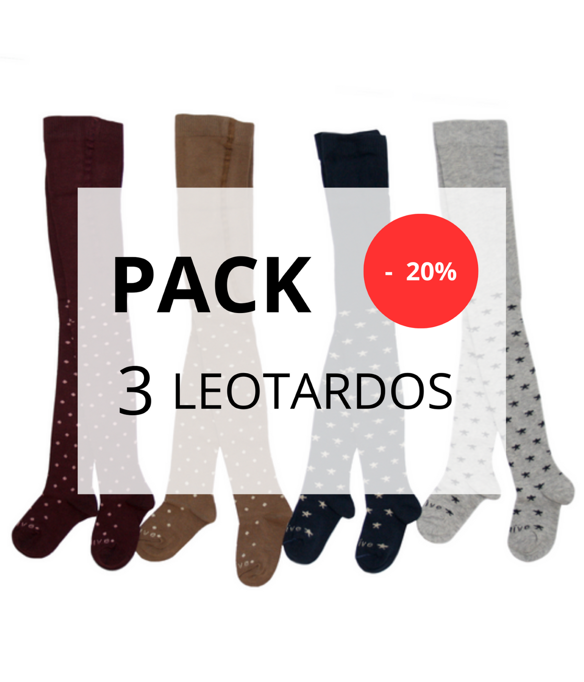 PACK OF 3 KIDS TIGHTS
