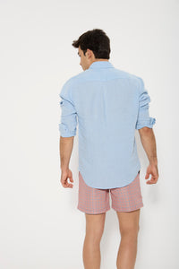 CAMISA LINO AZUL CLARO