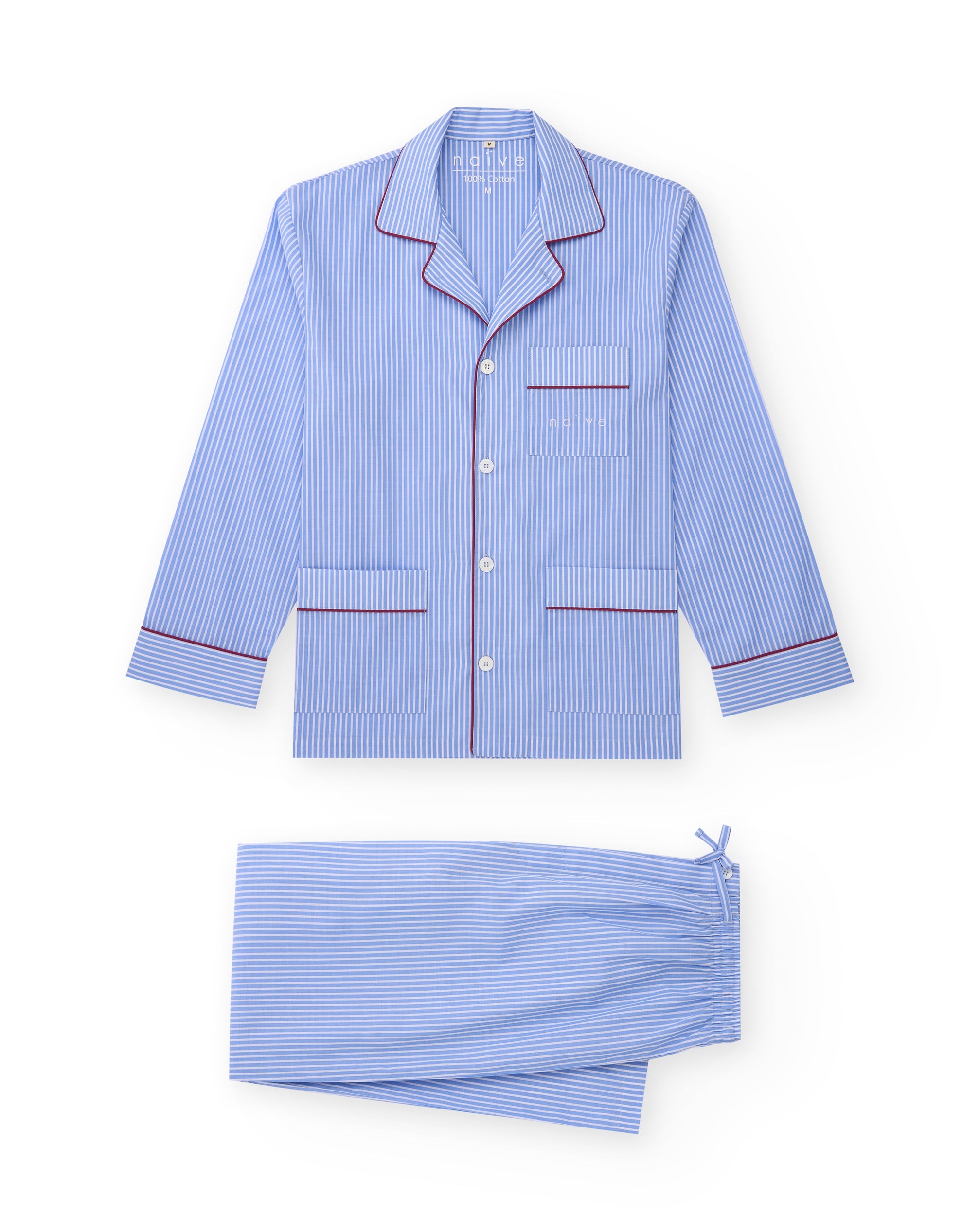 PIJAMA HOMBRE ALGODÓN RAYAS