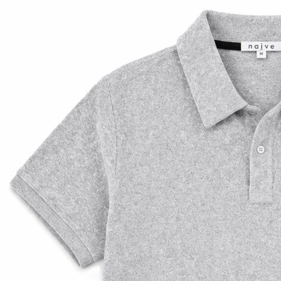 POLO TERRY GRIS