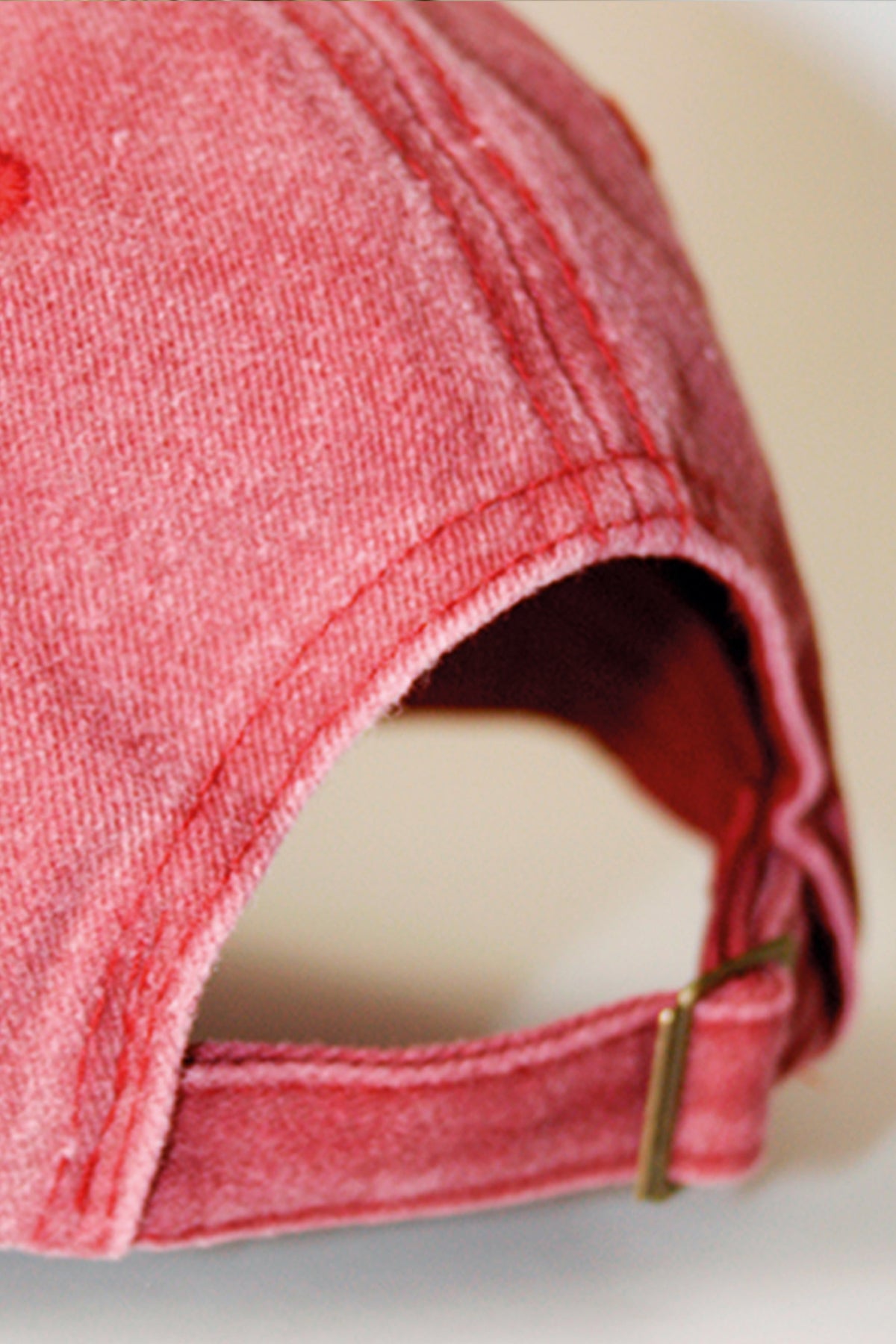 BURGUNDY WASHED CAP