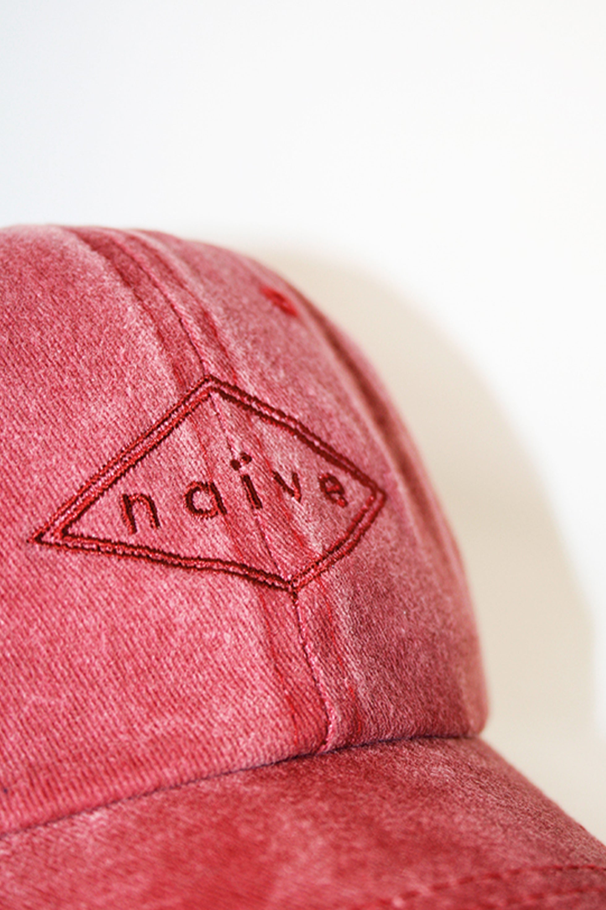 BURGUNDY WASHED CAP