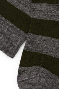 RUGBY GRIS MELANGE - VERDE LANA