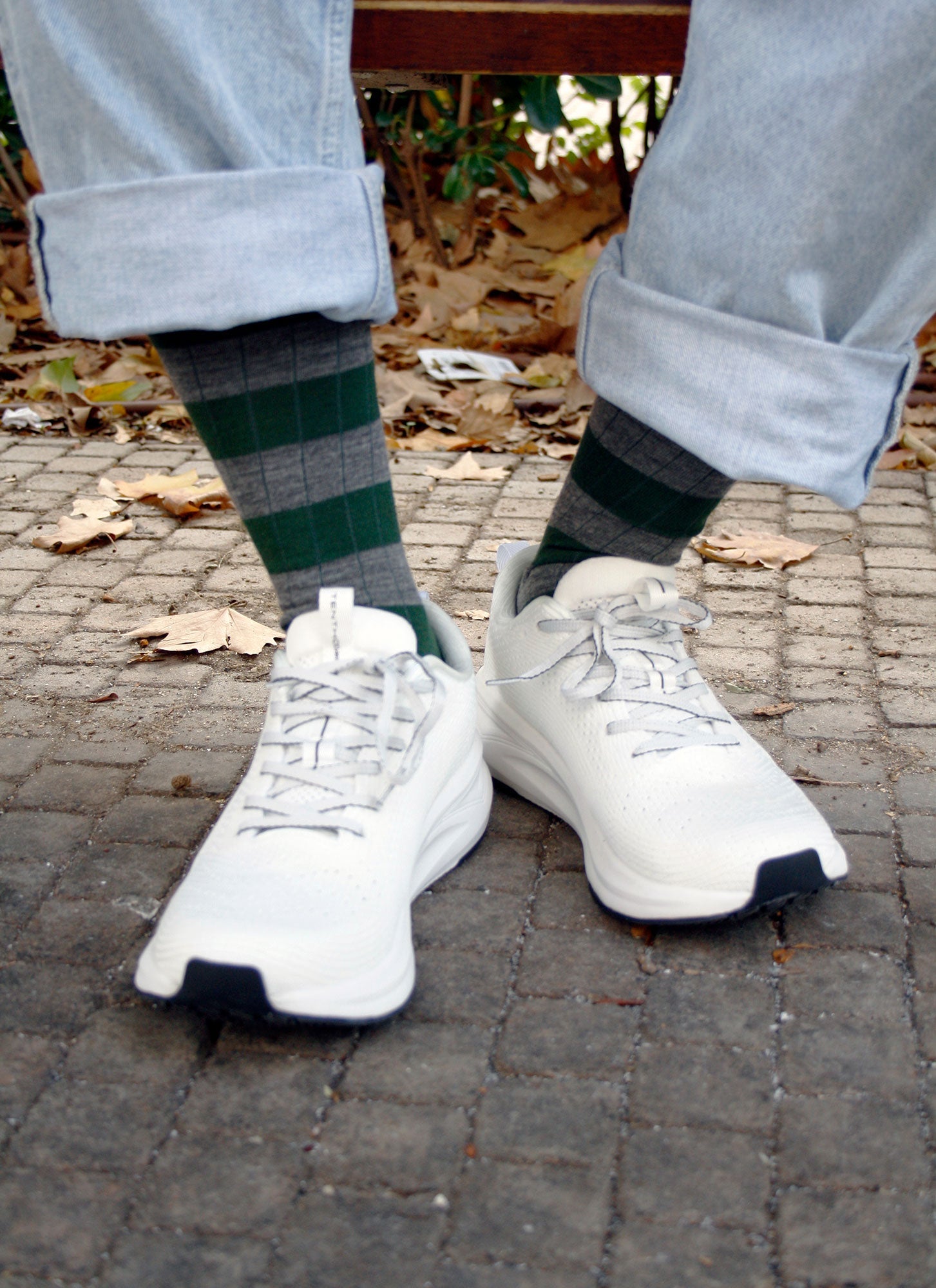 RUGBY GRIS MELANGE - VERDE LANA