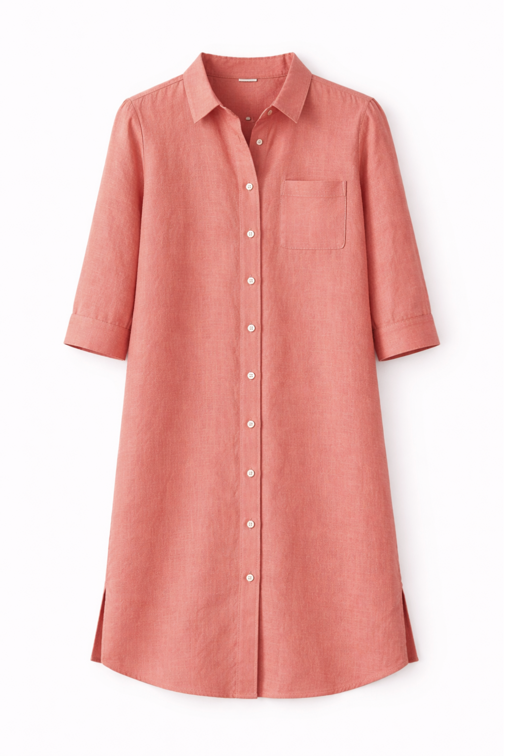 VESTIDO CAMISERO ROSA