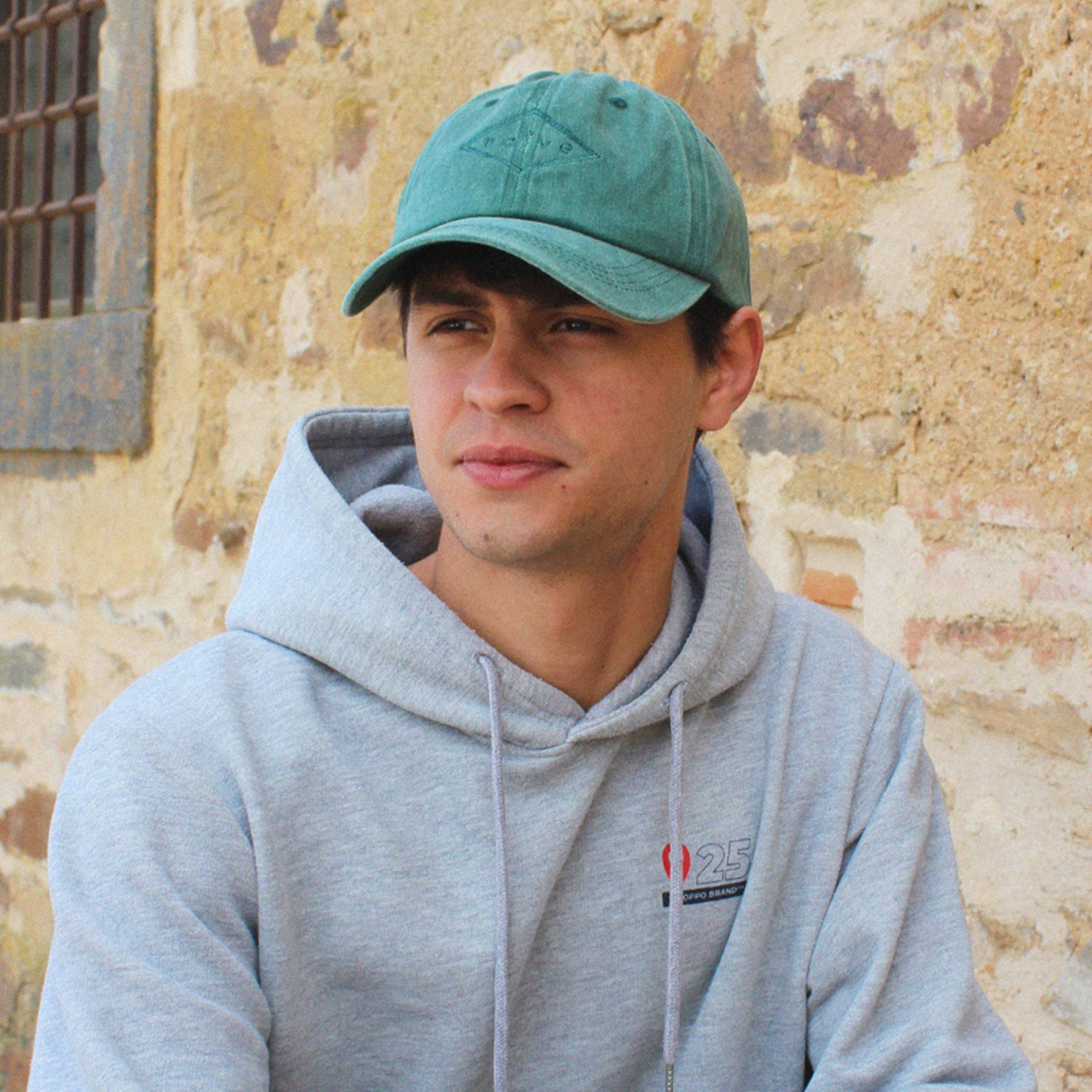 GREEN WASHED CAP
